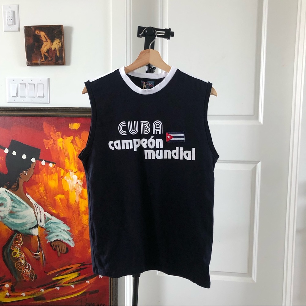 Cuba campeón mundial sleeveless shirt